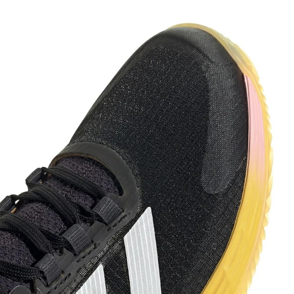NEW adidas Adizero Ubersonic 4 Women's Size 9.5 Clay Black Yellow Tennis Shoes - Picture 6 of 8